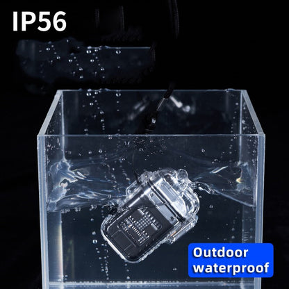 Transparent Shell Double Arc Lighter  Waterproof And Windproof