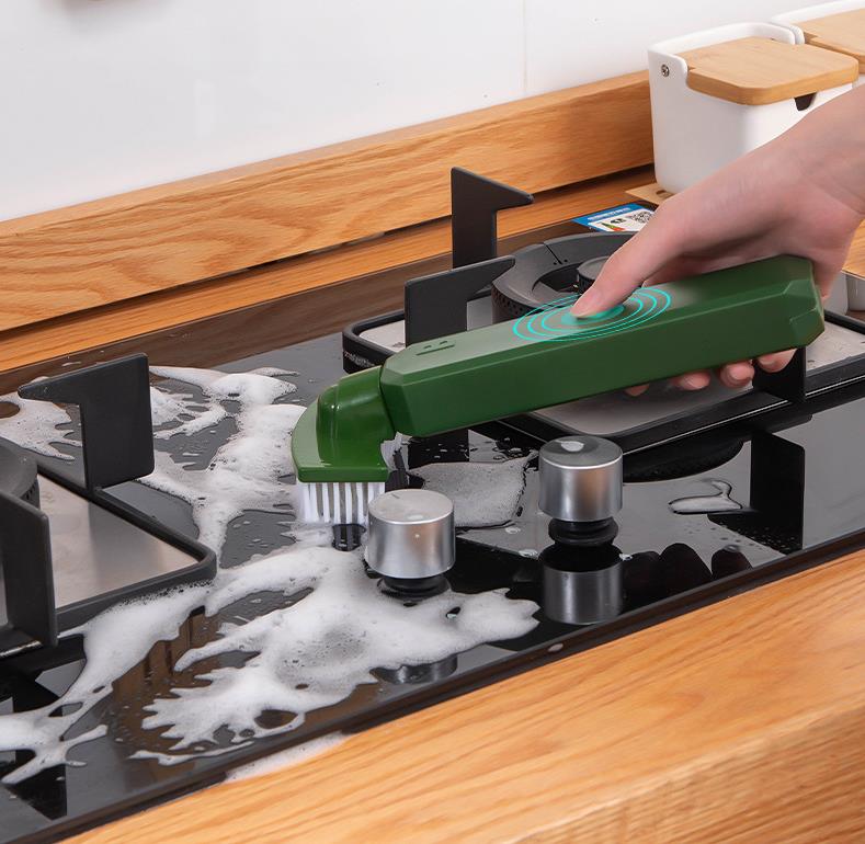 Multifunctional Liquid Kitchen Cleaning Bottle Brush Stove Ceramic Tile Sink