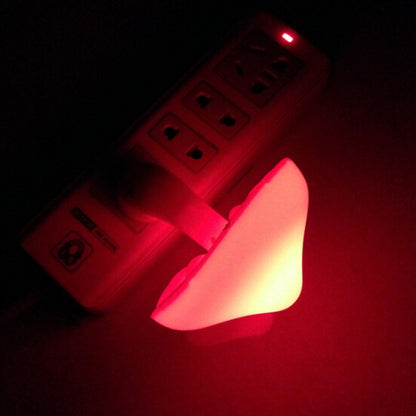 LED Night Light Mushroom Wall Socket Lamp EU US Plug