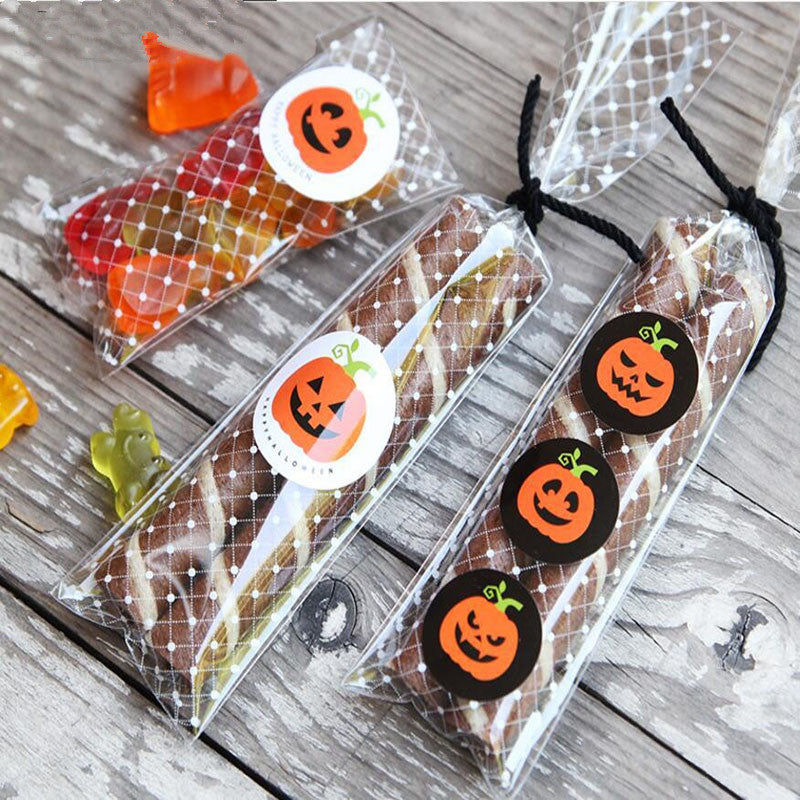 120 Stickers DIY Halloween Party Candy Box Stickers Gift Bag Labels Pumpkins Ghost Cupcake Decor Stickers Party Supplies