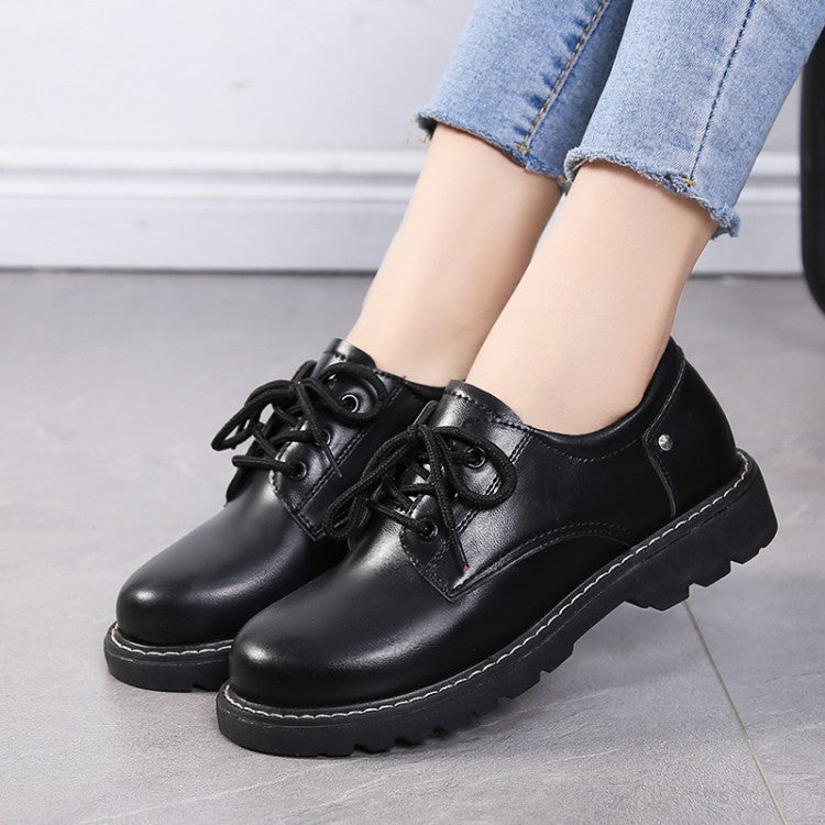 ﻿British style small leather shoes lady spring and autumn