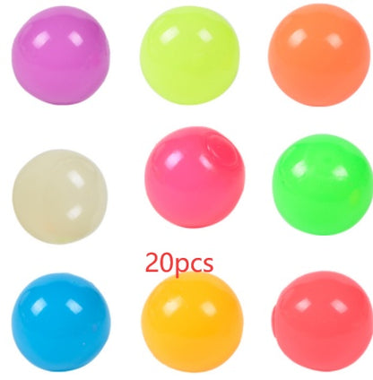 Luminous Sticky Ball Toys Sticky Wall Home Party Games