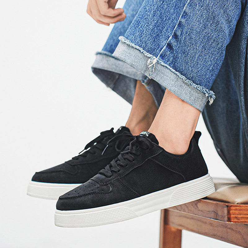 Men's Lace-up Flat Shoes Fashion Casual Round-toe