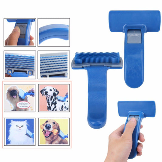 Pet Brush Comb Puppy Dog Cats Self Cleaning Combs