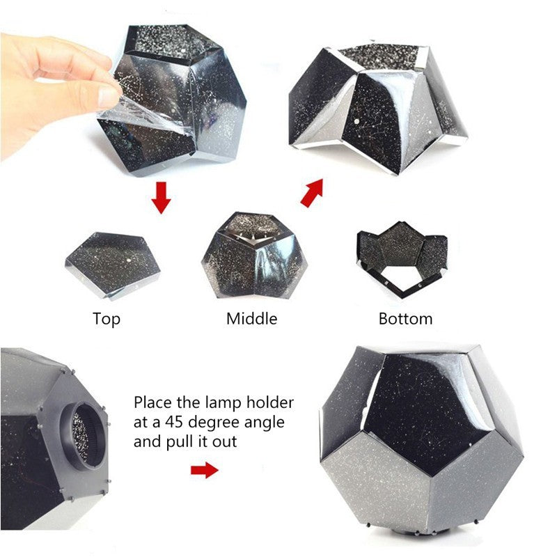 LED Starry Sky Projector Night Lights 3D Projection Night Lamp