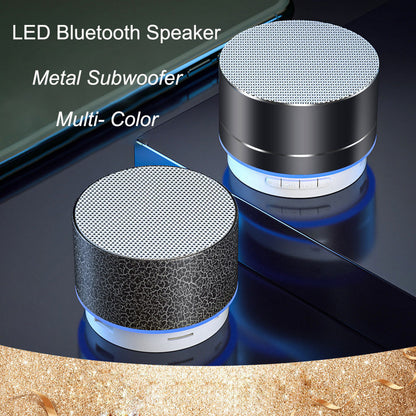 Mini Wireless Bluetooth Speaker Loudspeaker Colorful Light