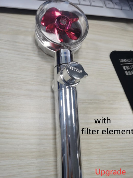 New Turbo Propeller Shower Head Water Saving High Pressure