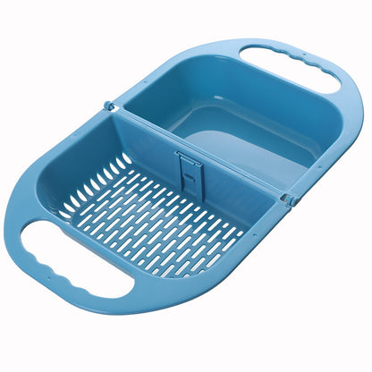 Folding Drain Basket Leaking Fruit Box Vegetable Container