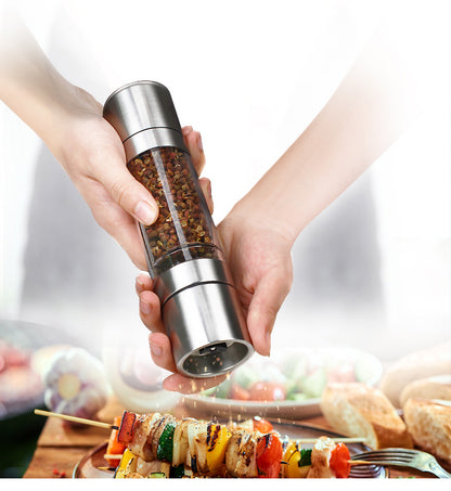 Black pepper grain grinder manual seasoning bottle