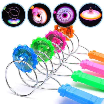 Colorful Luminous Gyro Magnetic Spinning Top Rotating Gyroscope