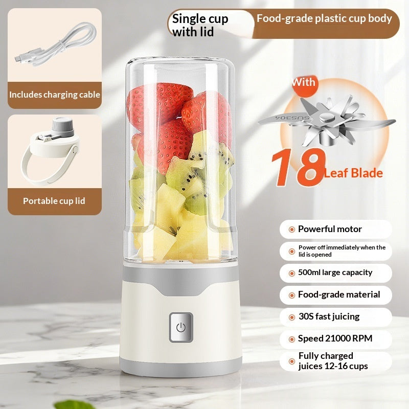 Multifunctional Rechargeable Electric USB Juicer Cup Double Cup