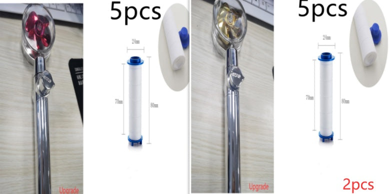 New Turbo Propeller Shower Head Water Saving High Pressure