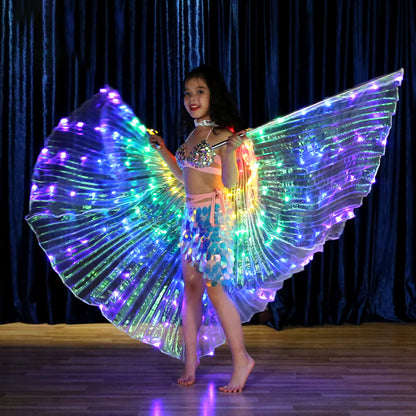 LED Butterfly Wings Halloween Stage Performance Props Women Dance