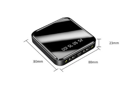 Mini Power Bank 20000 MAh Portable Mirror