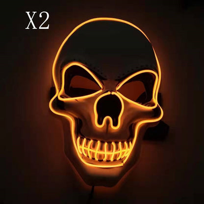 Skull LED Glowing Halloween Mask