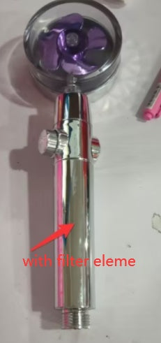 New Turbo Propeller Shower Head Water Saving High Pressure