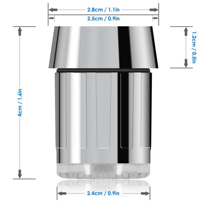 Intelligent LED Temperature Sensitive Faucet Shower 3-Color Light-up
