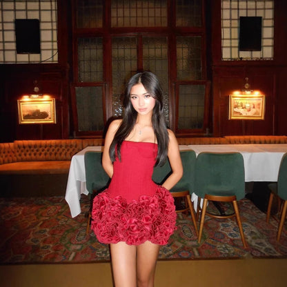 New Strap Adjustable Tube Top Short Skirt Strapless Ball Gown