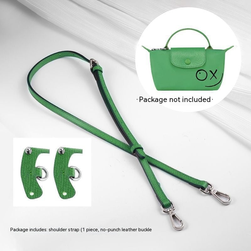 Wide Shoulder Strap Punch-free Leather Ring Crossbody