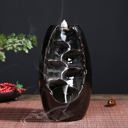 Multi-layers Ceramic Back flow Incense Burner