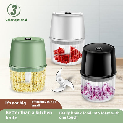 USB Rechargeable Electric Garlic Press Portable Wireless