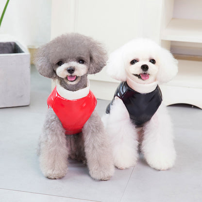 Pet Dog Clothes Small Winter Thickened Embossed Four Legs