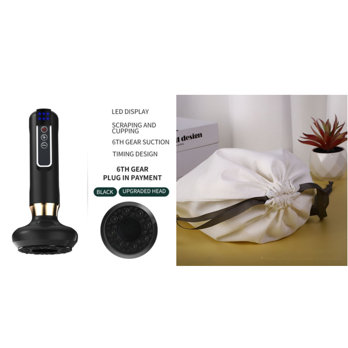 Electric Vacuum Cupping Massager For Body Anti-Cellulite Suction Cup