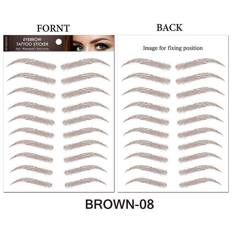 Water-based Hair-liked Authentic Eyebrow Tattoo Sticker Waterproof