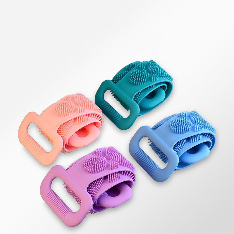 Double-sided silicone rubbing towel
