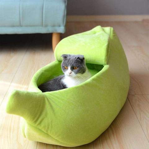 Pet House Dog Bed Banana Shape Dog House Cute Pet Kennel