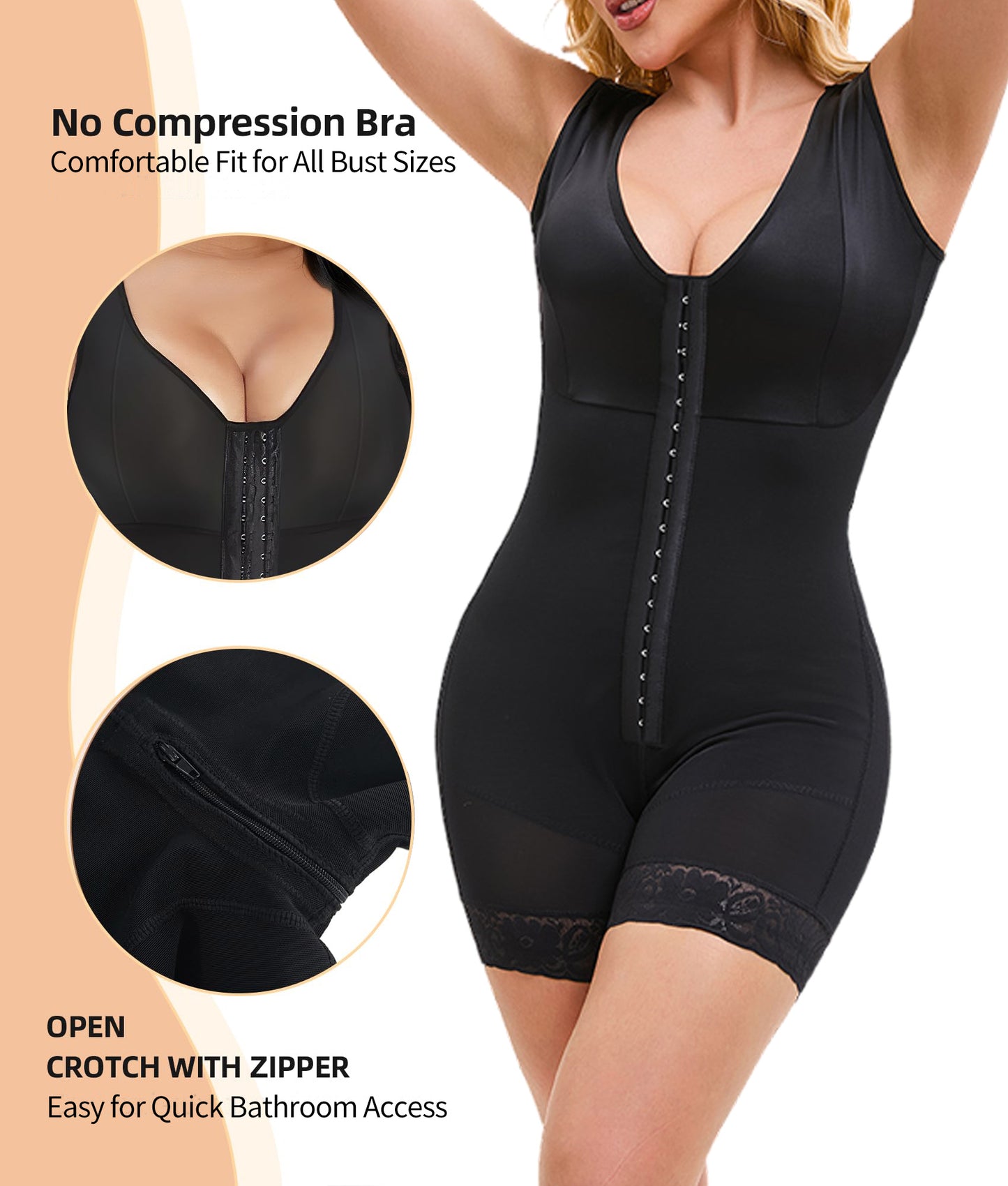 Shapewear Jumpsuit For Women Tummy Full Body Shaper
