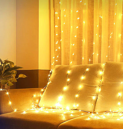 LED Curtain Garland On The Window USB String Lights