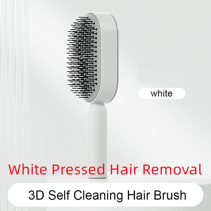 Self Cleaning Hair Brush For Women One-key Cleaning Hair Loss