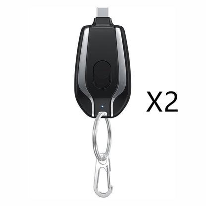 ﻿1500mAh Mini Power Emergency Pod Keychain Charger With Type-C