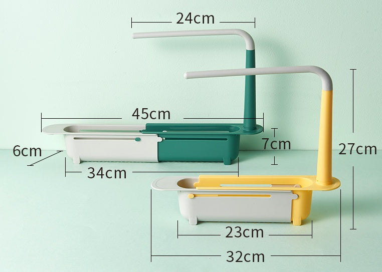 Kitchen Multifunctional Sink Shelf Rag Rack