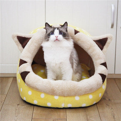 Cat Bed Indoor Soft Cats Houses Warm Cozy Cushion Bag
