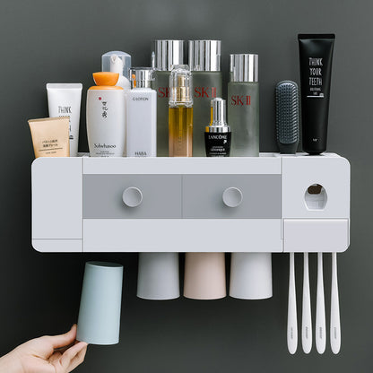 Bathroom Wall-mounted Magnetic Toothbrush Rack