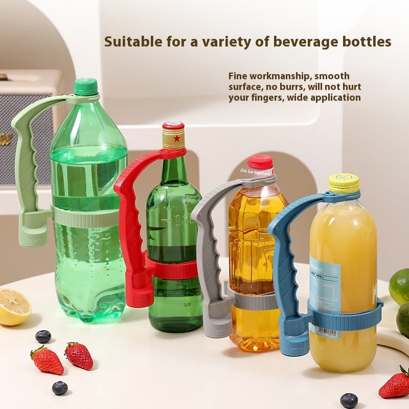 Beverage Bottle Handle Holder Adjustable Pouring Handle Organizer