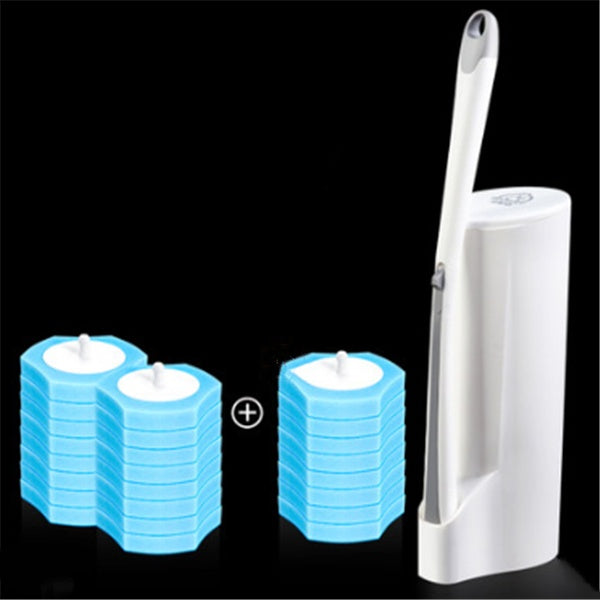 Disposable toilet brush