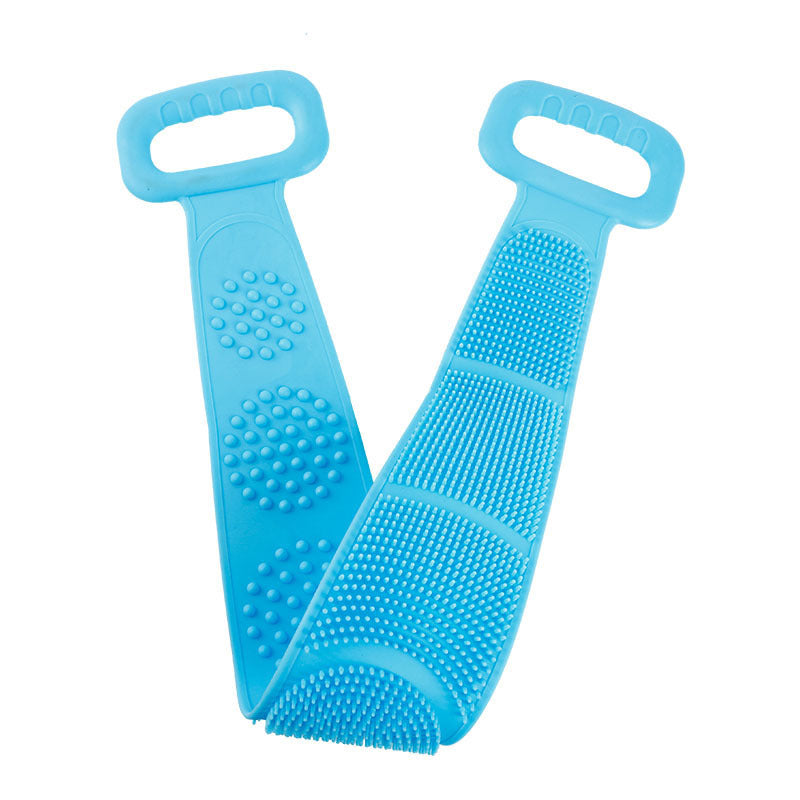 Double-sided silicone rubbing towel
