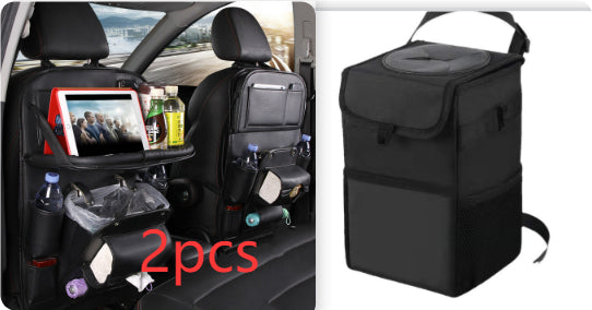 PU Leather Car Storage Bag Multifunction Seat Back Hanging Bag