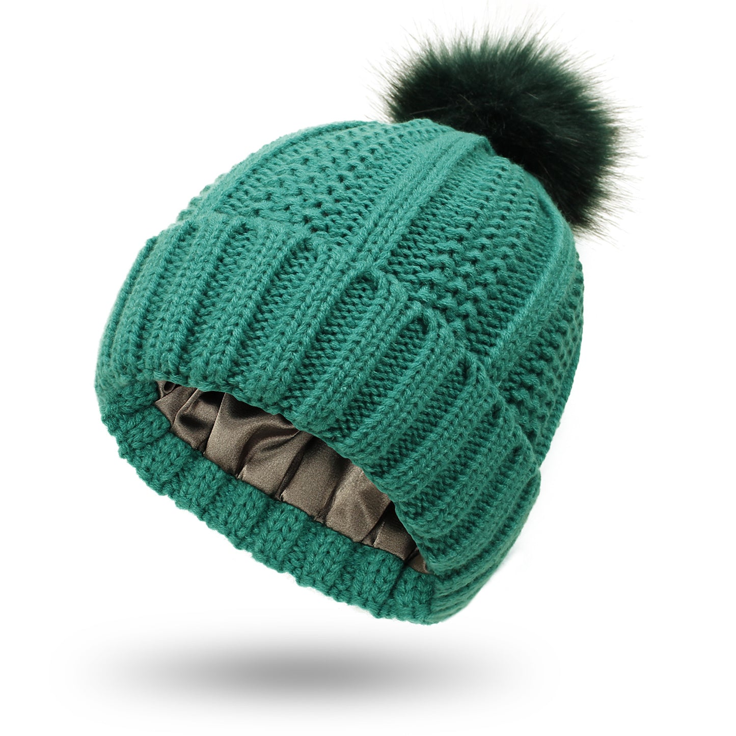 Winter Knitted Hats Fashion Stretchy Lined Skull Hats