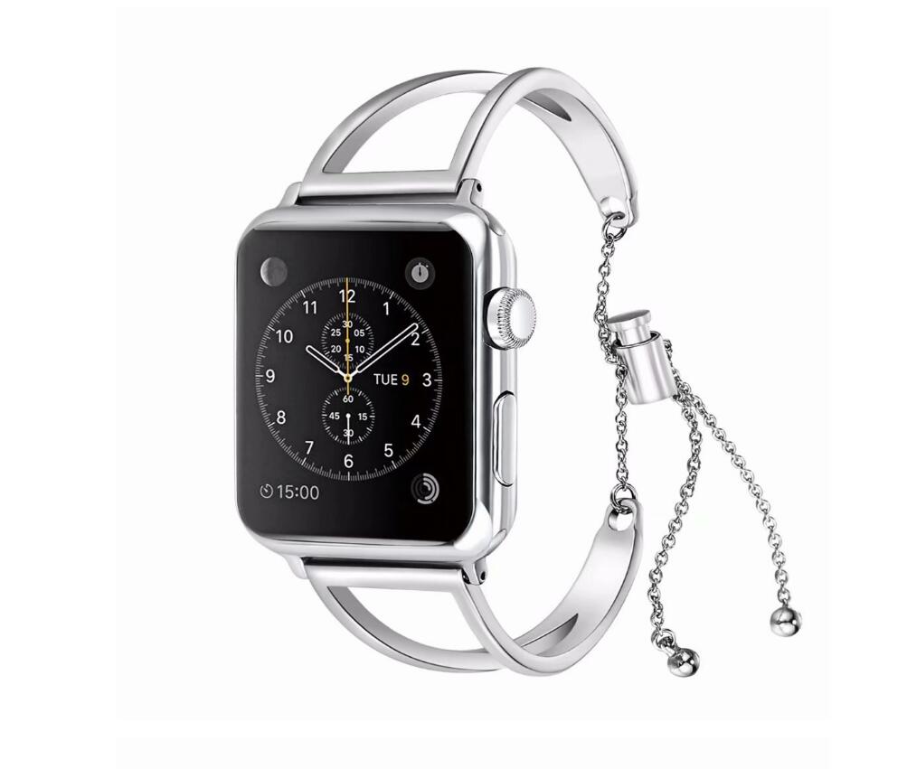 Compatible with Apple, Watch Bands Adjustable Stainless Steel