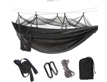 Outdoor Parachute Cloth Hammock Couble with Mosquito Net