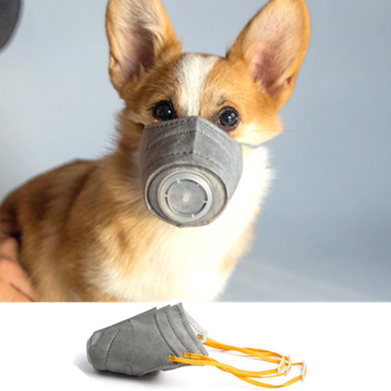 Dogs Anti-fog Haze Masks Anti Dust Gas Pollution Muzzle Dog Soft Face Cotton Mouth Mask Pet Respiratory PM2.5 Filter Pet Products