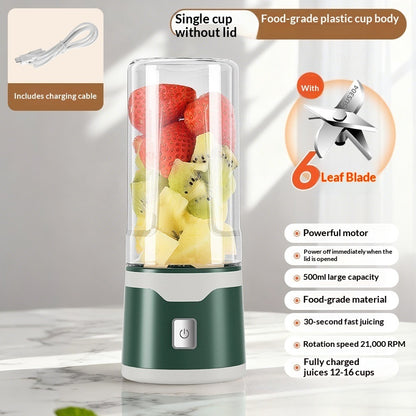 Multifunctional Rechargeable Electric USB Juicer Cup Double Cup