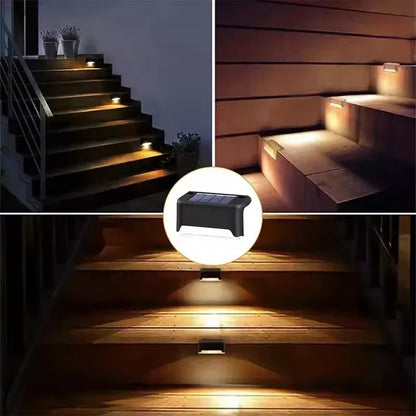 4 Solar LED Bright Deck Lights Outdoor Garden Patio Railing Decks Path Lighting Outdoor