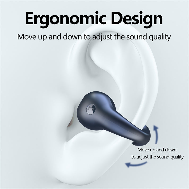 Bone Conduction Headphones TWS Earbuds Ear Clip Bluetooth