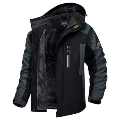 Winter Hooded Jacket Fashion Casual Warm Fleece Coat