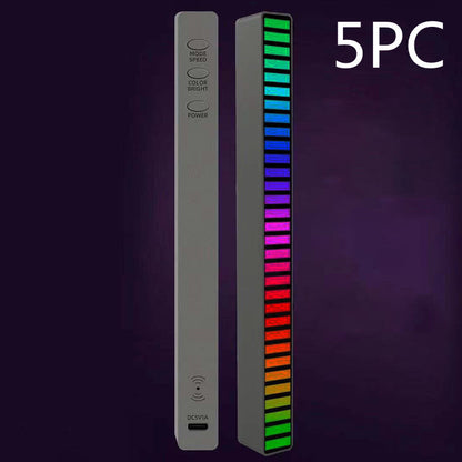 New Car Sound Control Light RGB Voice-Activated Music